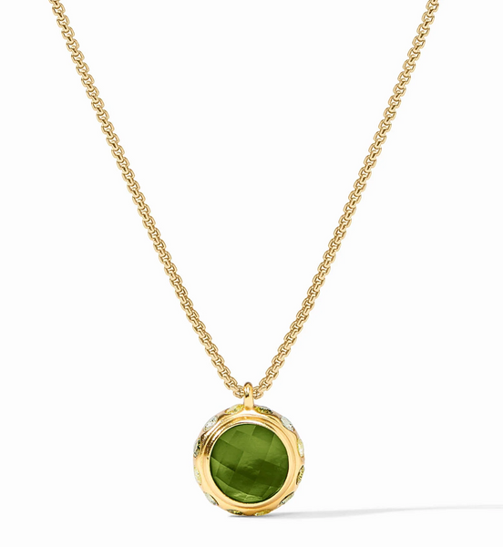 Rainbow Delicate Necklace | Iridescent Palmetto Green