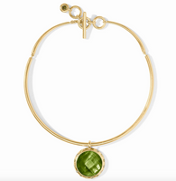 Rainbow Statement Necklace | Iridescent Palmetto Green