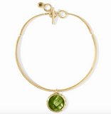Rainbow Statement Necklace | Iridescent Palmetto Green