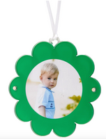 Double Sided Daisy Ornament Frame | Green