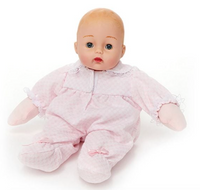 Pink Check Huggums Baby Doll