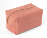 Corduroy Cosmetic Bag | Peony