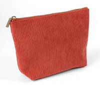 Corduroy Carry-All Pouch | Coral