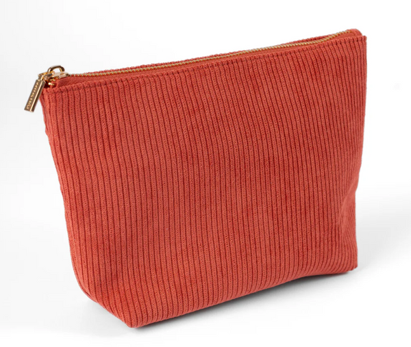 Corduroy Carry-All Pouch | Coral