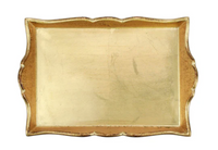 Florentine Rectangular Wooden Handled Tray | Small