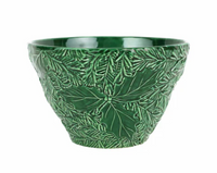 Lastra Holiday Green Figural Deep Bowl | Small
