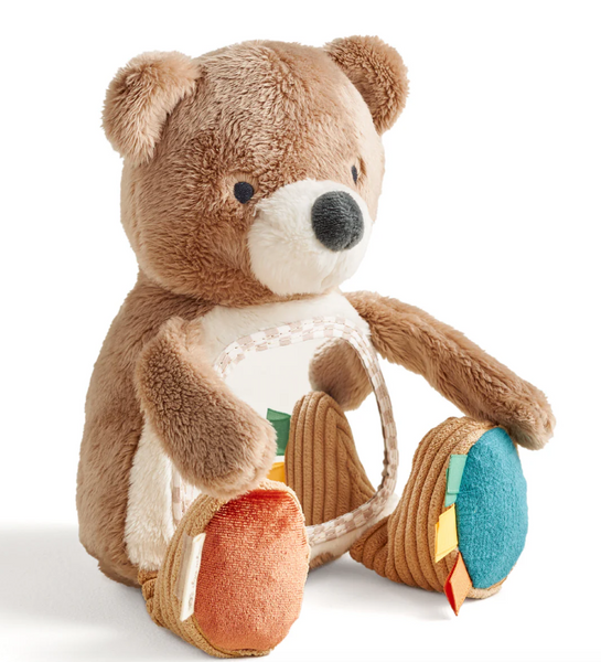 Itzy Bitzy Theo the Bear Tummy Time Mirror