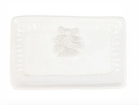 Pietra Natale Wreath Rectangular Tray