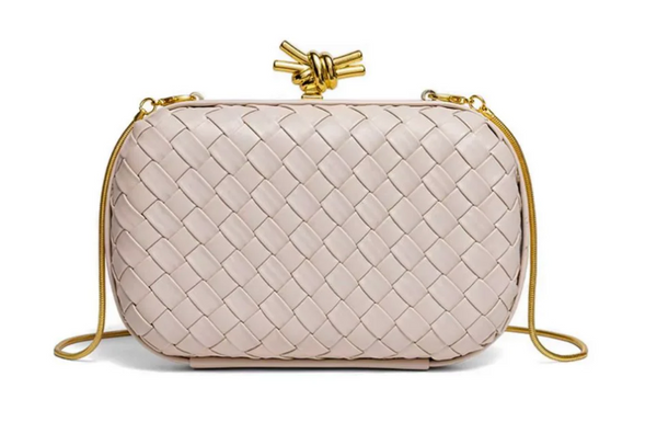 Bonsoir Woven Clutch | Ivory