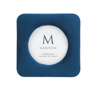 Lola Indigo Velvet Round Frame | 4x4