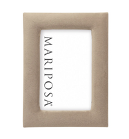 Lola Beige Velvet Frame | 4x6