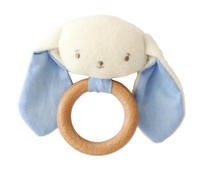 Baby Bunny Teether Rattle | Blue