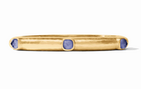 Catalina Stone Hinge Bangle | iridescent Tanzanite Blue