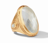 Cannes Statement Ring  | Iridescent Clear Crystal