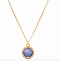 Fleur-De-Lis Solitaire Necklace | Iridescent Tanzanite Blue