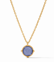 Honeybee Solitaire Necklace | Iridescent Tanzanite Blue