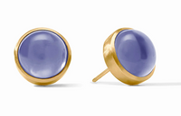 Solara Stone Stud | Iridescent Tanzanite Blue