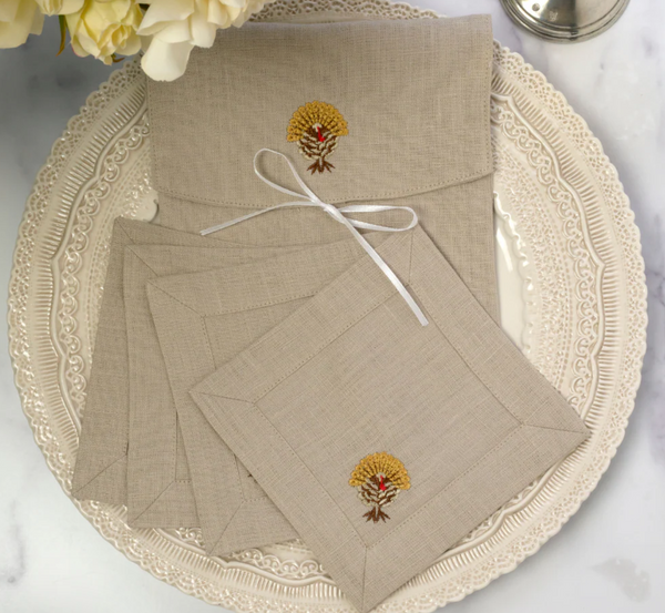 Turkey Cocktail Napkins | Set of 4