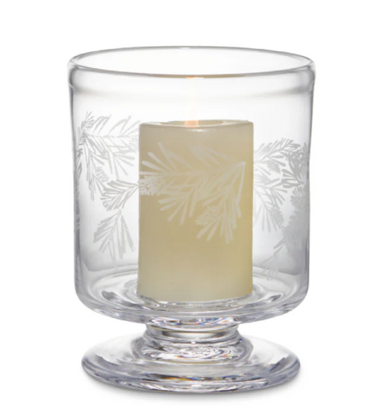 Engraved Pine Nantucket Hurricane | Small