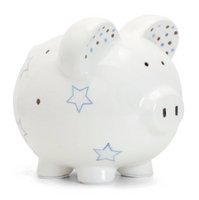 Blue Paper Star Piggy Bank