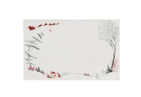 Country Estate Winter Frolic Evergreen Place Cards | Set 12