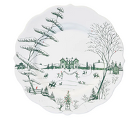 Country Estate Winter Frolic Dinner Plate | Evergreen