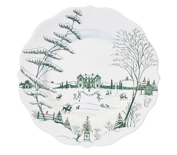 Country Estate Winter Frolic Dinner Plate | Evergreen