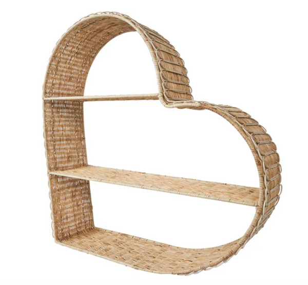 Provence Heart Shelving Unit | Whitewash