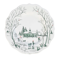 Country Estate Winter Frolic Salad/Dessert Plate | Evergreen
