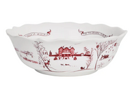 Country Estate Winter Frolic Serving Bowl | Ruby