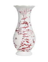 Country Estate Winter Frolic Vase | Ruby