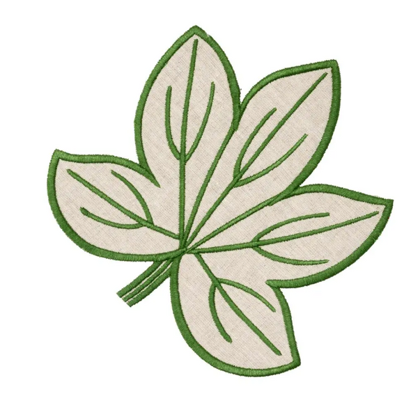 Harvest Leaf Linen Coasters Set 4 | Forest