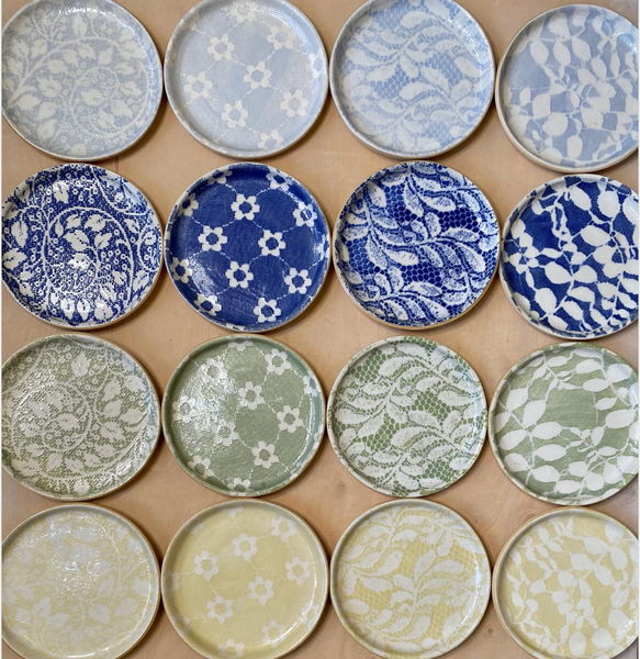 Canape Plate | Assorted Floral Opal