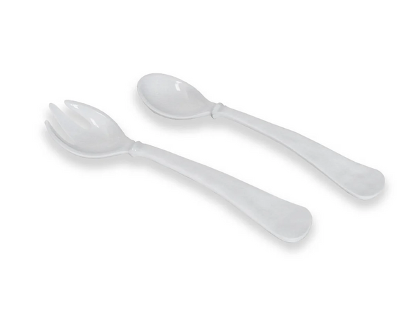 Vida Havana Large Salad Servers | White