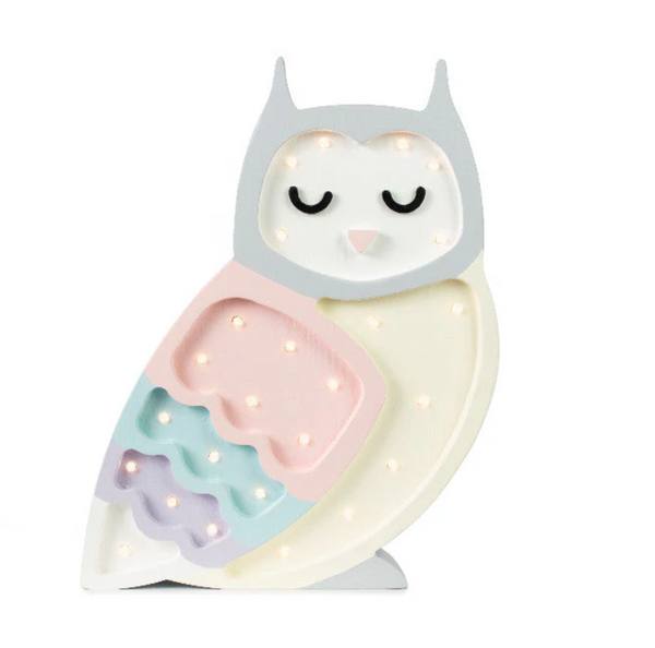 Little Lights Owl Lamp | Pastel