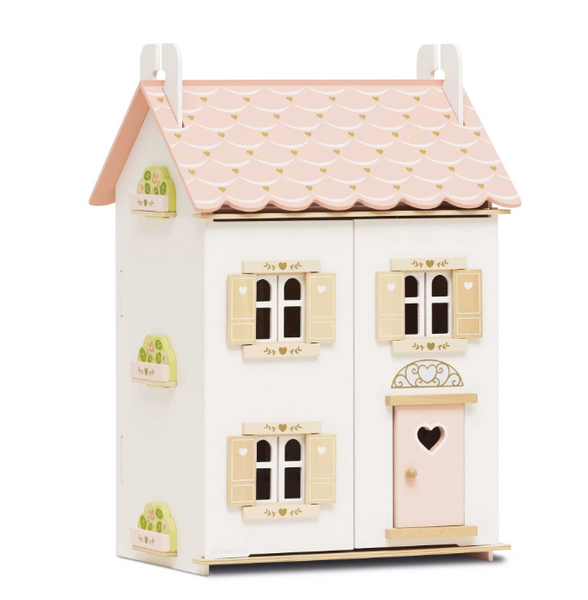 Rose Heart Wooden Doll House