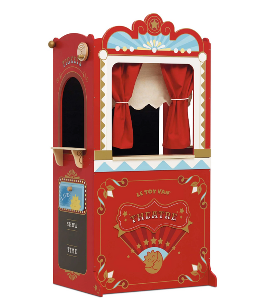 Retro Wooden Toy Puppet Theatre