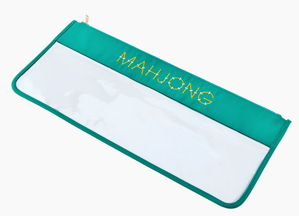 Aqua Bamboo Mahjong Bag