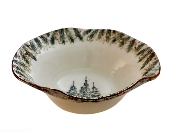 Natale Fluted Serve Bowl