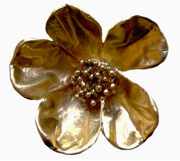 Sweetbriar Flower Napkin Ring | Gold