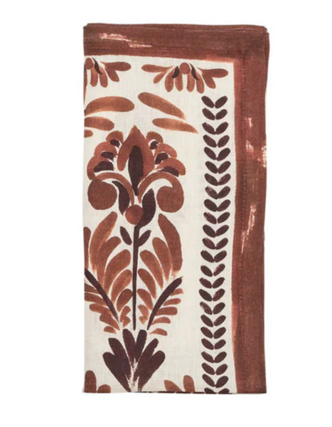 Botanica Napkin | Ivory/Brown