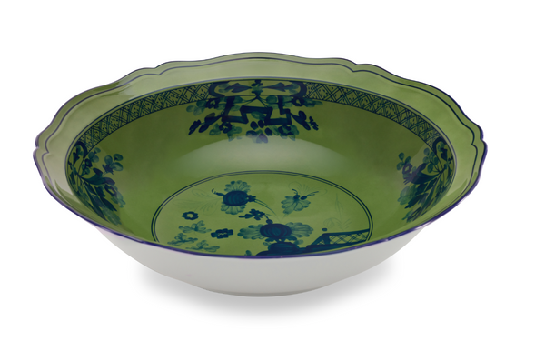 Oriente Italiano Deep Round Tray | Malachite