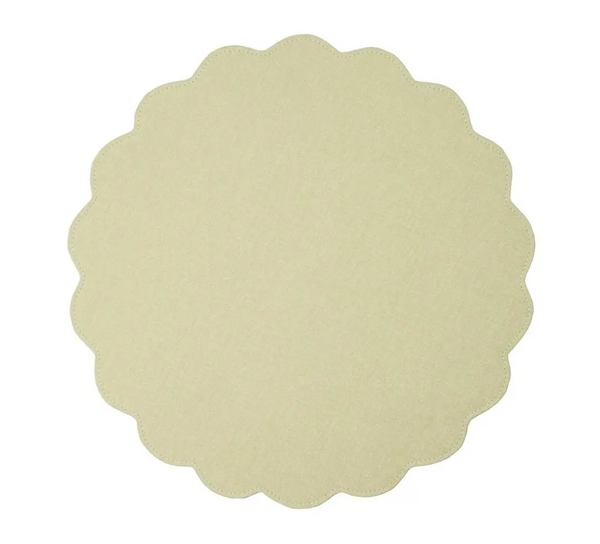 Victoria Round Placemat | Green