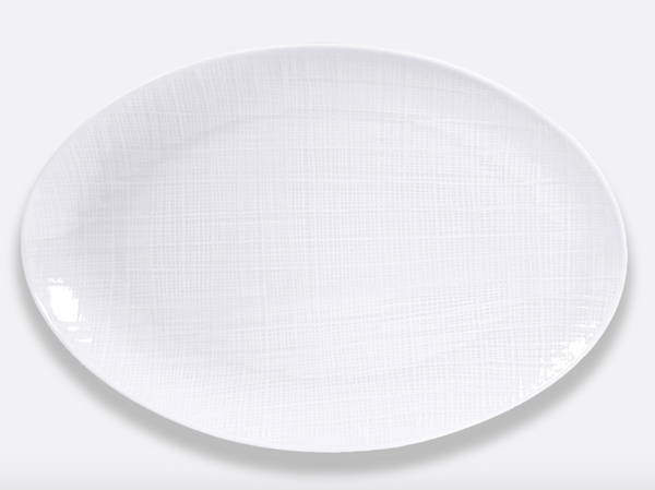 Organza Oval Platter | White