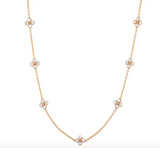 Berry Clover Double Sided Necklace | MOP