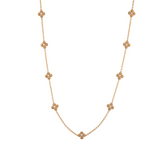 Berry Clover Double Sided Necklace | MOP