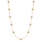 Berry Clover Double Sided Necklace | Turquoise