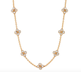 Berry Clover Double Sided Necklace | MOP