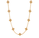 Berry Clover Double Sided Necklace | MOP