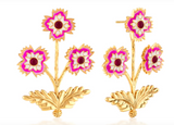 Dianthus Convertible Bouquet Post Earring | Pink Jade